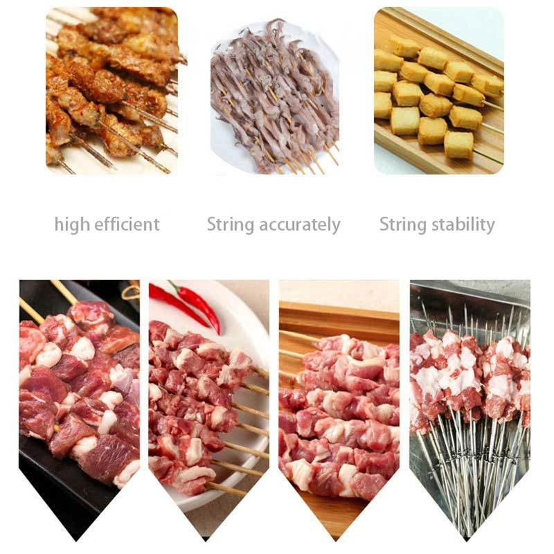 OEM Custom Meat Chicken Pork Cheese Meatballs Skewer Kebab Making Machine