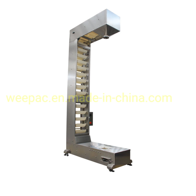 Stainless Steel 304 316 Carbon Steel Z-Type C-Type Bucket Elevator Food Conveyor